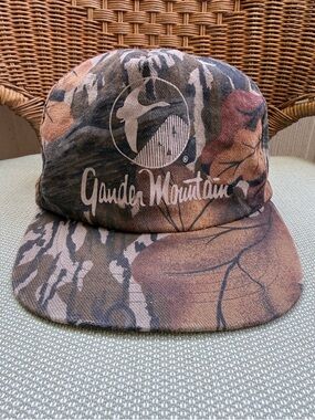Gander Mountain Rare Vintage Mossy Oak Camo SnapBack Hat Made in USA Vtg